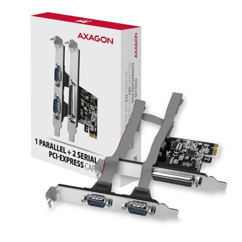 AXAGON PCI-Express card with one parallel and two serial ports 250 kbps | PCEA-PSN AXAGON PCI-Express card with one parallel and two serial ports 250 kbps | PCEA-PSN
