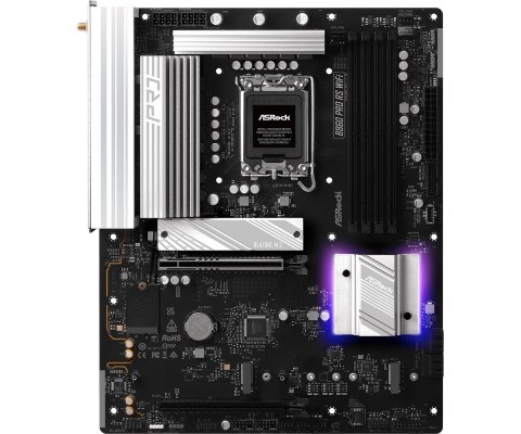 ASRock B860 PRO RS WIFI | Processor family Intel | Processor socket LGA1851 | DDR5 | Supported hard disk drive interfaces SATA, ASRock B860 PRO RS WIFI | Processor family Intel | Processor socket LGA1851 | DDR5 | Supported hard disk drive interfaces SATA,
