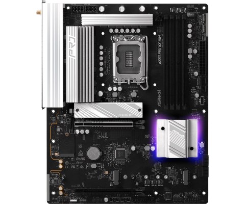 ASRock B860 PRO RS WIFI | Processor family Intel | Processor socket LGA1851 | DDR5 | Supported hard disk drive interfaces SATA, ASRock B860 PRO RS WIFI | Processor family Intel | Processor socket LGA1851 | DDR5 | Supported hard disk drive interfaces SATA,