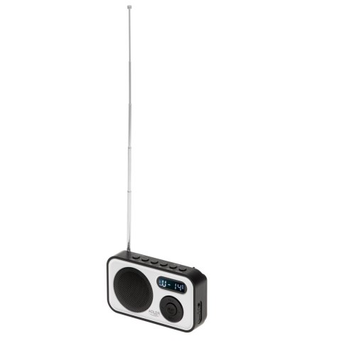 Adler | PLL AM/FM Digital Radio | AD 1906 | Alarm function | White/Black Adler | PLL AM/FM Digital Radio | AD 1906 | Alarm function | White/Black