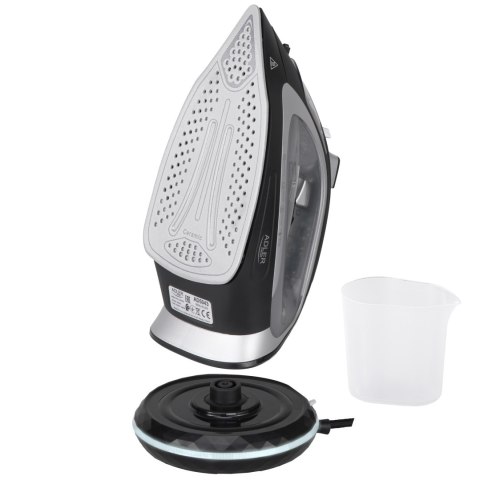 Adler Steam Iron | AD 5043 | Steam Iron | 2800 W | Water tank capacity 300 ml | Continuous steam 30 g/min | Steam boost performa Adler Steam Iron | AD 5043 | Steam Iron | 2800 W | Water tank capacity 300 ml | Continuous steam 30 g/min | Steam boost performa