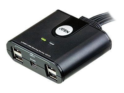 Aten 4-Port USB 2.0 Peripheral Sharing Device | Aten | 4 x 4 USB 2.0 Peripheral Sharing Switch Aten 4-Port USB 2.0 Peripheral Sharing Device | Aten | 4 x 4 USB 2.0 Peripheral Sharing Switch