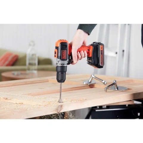 BLACK & DECKER | Cordless Drill/Driver with 2.0 Ah/4.0 Ah Battery | BCD003MEM2K-QW | 18 V | 2.0/4.0 Ah | Lithium BLACK & DECKER | Cordless Drill/Driver with 2.0 Ah/4.0 Ah Battery | BCD003MEM2K-QW | 18 V | 2.0/4.0 Ah | Lithium