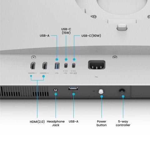 Benq MA270U | 27 " | IPS | 16:9 | 60 Hz | 5 ms | 3840 x 2160 pixels | 400 cd/m² | HDMI ports quantity 2