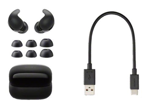 Bezprzewodowe słuchawki z redukcją szumów Sony WF-LS910N LinkBuds Fit, czarny | Sony Bezprzewodowe słuchawki z redukcją szumów Sony WF-LS910N LinkBuds Fit, czarny | Sony