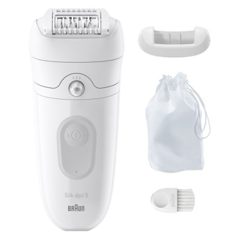 Braun | Epilator | SE5-011 Silk-épil 5 | Operating time (max) 40 min | Number of power levels 1 | Wet & Dry | White Braun | Epilator | SE5-011 Silk-épil 5 | Operating time (max) 40 min | Number of power levels 1 | Wet & Dry | White