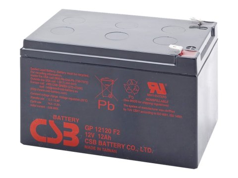 CSB Battery Battery 12V 12Ah F2 Pb | GP12120 CSB Battery Battery 12V 12Ah F2 Pb | GP12120