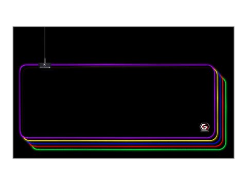 Cablexpert Gaming mouse pad with LED light effect, Large-size | MP-GAMELED-L | Mouse pad | 300 x 800 x 4 mm | Black Cablexpert Gaming mouse pad with LED light effect, Large-size | MP-GAMELED-L | Mouse pad | 300 x 800 x 4 mm | Black