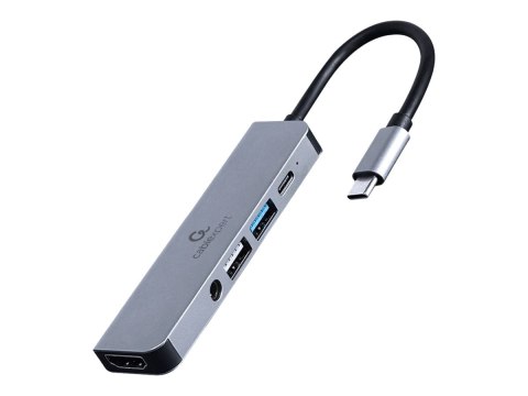 Cablexpert USB Type-C 5-in-1 multi-port adapter (Hub + HDMI + PD + stereo audio) | A-CM-COMBO5-02 Cablexpert USB Type-C 5-in-1 multi-port adapter (Hub + HDMI + PD + stereo audio) | A-CM-COMBO5-02
