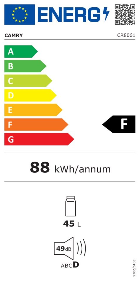 Camry | CR 8061 | Portable Cooler | 45 L | 12 V | F | COOL-WARM switch