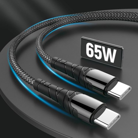 ColorWay Cable Type-C - Type-C (PD Fast Charging 65W) 3.0А, 1m | CW-CBPDCC040-GR ColorWay Cable Type-C - Type-C (PD Fast Charging 65W) 3.0А, 1m | CW-CBPDCC040-GR