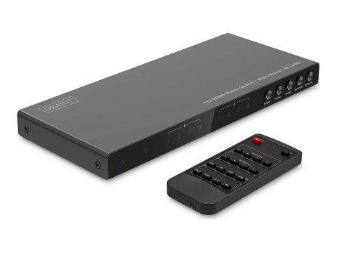 Digitus 4x2 HDMI Matrix Switch/Multi-Viewer, 4K/30Hz | DS-55345 | Black Digitus 4x2 HDMI Matrix Switch/Multi-Viewer, 4K/30Hz | DS-55345 | Black