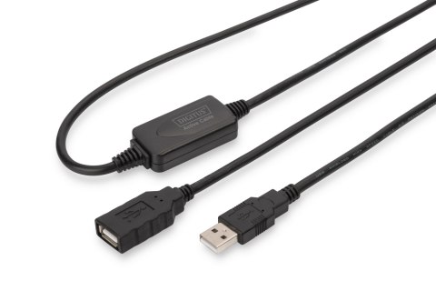Digitus | Active USB 2.0 Repeater/Extension Cable | DA-73100-1 | USB 2.0 USB A (Male) | USB A (Female) Digitus | Active USB 2.0 Repeater/Extension Cable | DA-73100-1 | USB 2.0 USB A (Male) | USB A (Female)