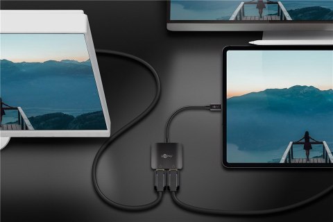 Goobay USB-C Adapter to 2x DisplayPort | 60171 Goobay USB-C Adapter to 2x DisplayPort | 60171
