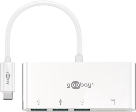 Goobay USB-C Multiport Adapter to 3x USB-A, Cardreader | 40759 Goobay USB-C Multiport Adapter to 3x USB-A, Cardreader | 40759