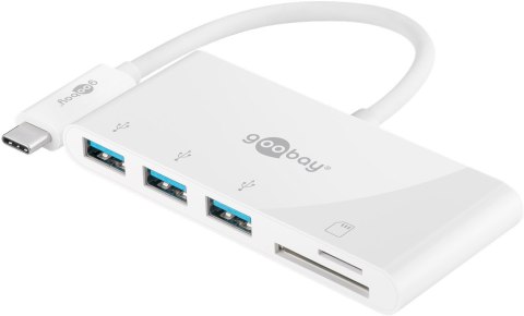 Goobay USB-C Multiport Adapter to 3x USB-A, Cardreader | 40759 Goobay USB-C Multiport Adapter to 3x USB-A, Cardreader | 40759
