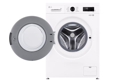 LG Washing Machine | F4X1008NWK | Energy efficiency class A | Front loading | Washing capacity 8 kg | 1350 RPM | Depth 56 cm | W LG Washing Machine | F4X1008NWK | Energy efficiency class A | Front loading | Washing capacity 8 kg | 1350 RPM | Depth 56 cm | W