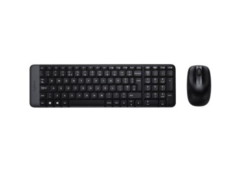 Logitech | Combo Wireless Keyboard and Mouse | MK220 | Keyboard and Mouse | Wireless | Mouse included | US | Black | N/A Logitech | Combo Wireless Keyboard and Mouse | MK220 | Keyboard and Mouse | Wireless | Mouse included | US | Black | N/A