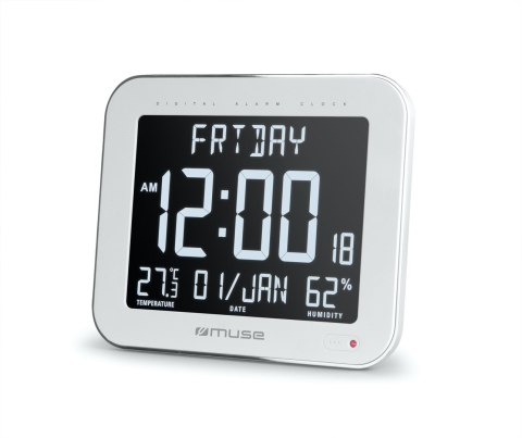 Muse | Wall Clock with Alarm Function | M-090 WMC | White Muse | Wall Clock with Alarm Function | M-090 WMC | White