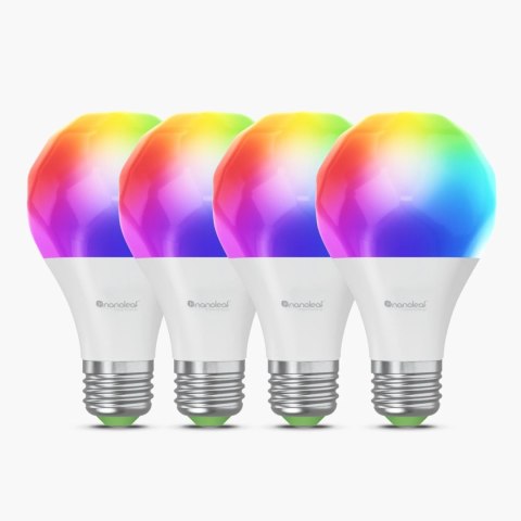 Nanoleaf Essentials Smart A60 Bulb E27 Matter WiFi 9W 900Lm RGBCW 2700-6500K, 4pcs pack | Nanoleaf Nanoleaf Essentials Smart A60 Bulb E27 Matter WiFi 9W 900Lm RGBCW 2700-6500K, 4pcs pack | Nanoleaf