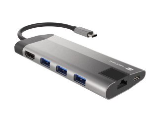 Natec | USB-C Multiport Adapter | NMP-1690 | Grey | USB Type-C | 0.15 m