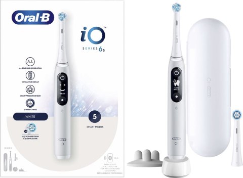 Oral-B Electric Toothbrush | iO6 | Rechargeable | For adults | Number of brush heads included 1 | Number of teeth brushing modes Oral-B Electric Toothbrush | iO6 | Rechargeable | For adults | Number of brush heads included 1 | Number of teeth brushing modes