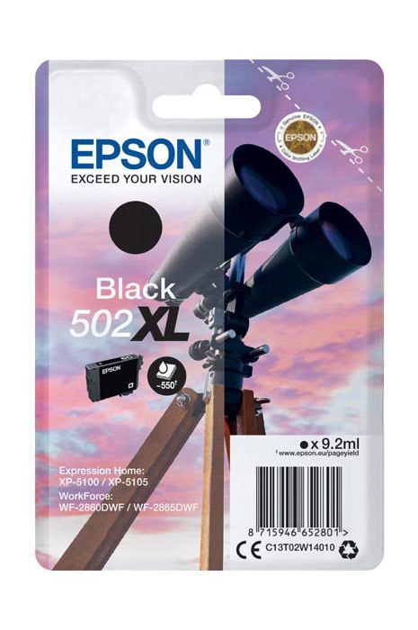 Oryginalny Tusz Black Epson 502XL (T02W1, C13T02W14010) Oryginalny Tusz Black Epson 502XL (T02W1, C13T02W14010)