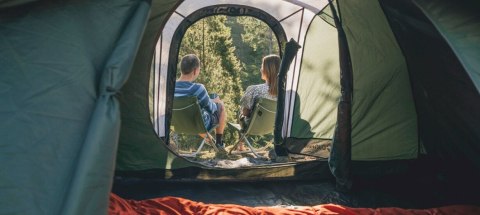 Outwell Cloud 4 Four Room Dome Tent for 4 Persons, Green | Outwell