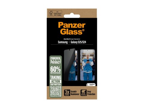 PanzerGlass Privacy Screen Protector Samsung Galaxy S25 | Ultra-Wide Fit | PanzerGlass PanzerGlass Privacy Screen Protector Samsung Galaxy S25 | Ultra-Wide Fit | PanzerGlass