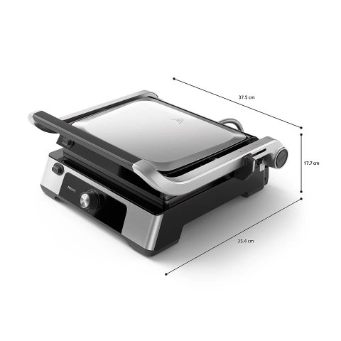 Philips | Contact Electric Grill | HD6301/90 5000 Series | Table | 2200 W | Black