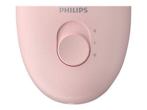Philips | Corded Compact Epilator | BRE285/00 Satinelle Essential | White/Pink