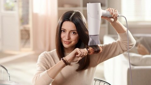 Philips Hair dryer | BHD501/00 5000 Series | 2100 W | Number of temperature settings 6 | Ionic function | White