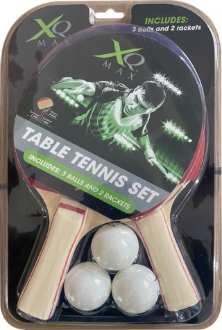 Pure2Improve | Table Tennis Set: 2x Bats, 3x Balls