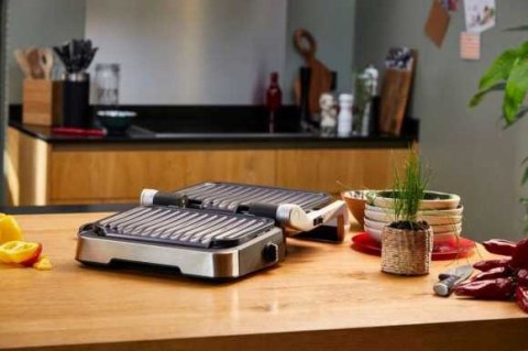 TEFAL | Optigrill 2w1 Grill elektryczny | GC772D30 | Grill elektryczny | 2100 W | Inox TEFAL | Optigrill 2w1 Grill elektryczny | GC772D30 | Grill elektryczny | 2100 W | Inox