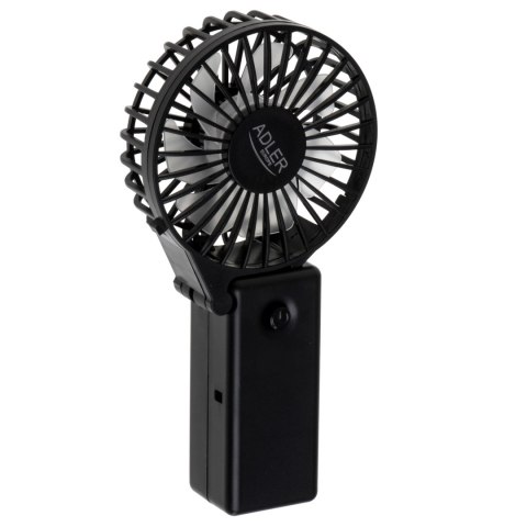 Adler Foldable mini fan | AD 7336 | Desk fan | Black | Diameter 6.5 cm | Number of speeds 1 Adler Foldable mini fan | AD 7336 | Desk fan | Black | Diameter 6.5 cm | Number of speeds 1