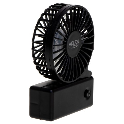 Adler Foldable mini fan | AD 7336 | Desk fan | Black | Diameter 6.5 cm | Number of speeds 1 Adler Foldable mini fan | AD 7336 | Desk fan | Black | Diameter 6.5 cm | Number of speeds 1