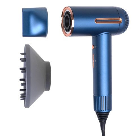 Adler Hair Dryer | AD 2271 SUPERSPEED | 1500 W | Number of temperature settings 6 | Ionic function | Diffuser nozzle | Blue Adler Hair Dryer | AD 2271 SUPERSPEED | 1500 W | Number of temperature settings 6 | Ionic function | Diffuser nozzle | Blue