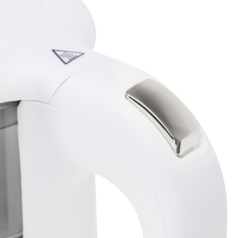 Adler Kettle with LED Display | AD 1305 | Electric | 2200 W | 1.7 L | Plastic | 360° rotational base | White/Silver