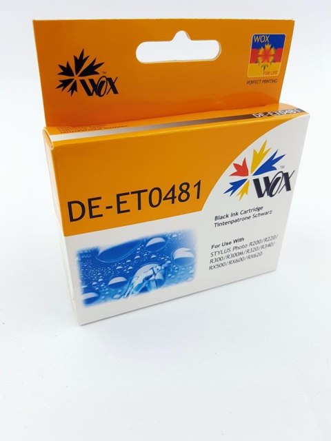 Tusz Wox Black EPSON T0481 zamiennik C13T048140 Tusz Wox Black EPSON T0481 zamiennik C13T048140