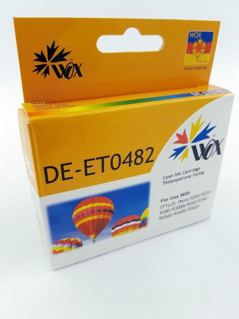 Tusz Wox Cyan EPSON T0482 zamiennik C13T048240 Tusz Wox Cyan EPSON T0482 zamiennik C13T048240