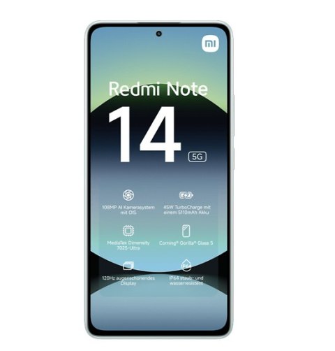 Xiaomi Redmi | Note 14 | Coral Green | 6.67 " | AMOLED | 1080 x 2400 pixels | Mediatek | Dimensity | Internal RAM 8 GB | 256 GB