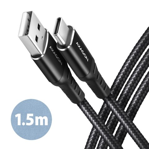 AXAGON Data and charging cable, 1.5 m | BUCM-AM15AB | USB Type-C to USB Type-A AXAGON Data and charging cable, 1.5 m | BUCM-AM15AB | USB Type-C to USB Type-A