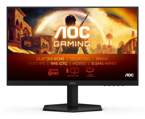 AOC 24G42E | 24 " | IPS | FHD | 16:9 | 180 Hz | 1 ms | 1920 x 1080 pixels | 300 cd/m² | HDMI ports quantity 1 | Black AOC 24G42E | 24 " | IPS | FHD | 16:9 | 180 Hz | 1 ms | 1920 x 1080 pixels | 300 cd/m² | HDMI ports quantity 1 | Black