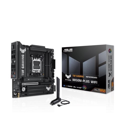 Asus TUF GAMING B850M-PLUS WIFI | Processor family AMD | Processor socket AM5 | DDR5 | Supported hard disk drive interfaces M.2, Asus TUF GAMING B850M-PLUS WIFI | Processor family AMD | Processor socket AM5 | DDR5 | Supported hard disk drive interfaces M.2,