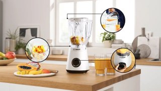 Bosch Blender | MMB6141W VitaPower Series 4 | Tabletop | 1200 W | Jar material Tritan | Jar capacity 1.5 L | White