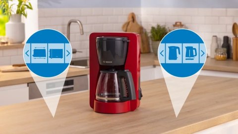 Bosch Coffee Maker | TKA2M114 MyMoment | Drip | 1200 W | Red Bosch Coffee Maker | TKA2M114 MyMoment | Drip | 1200 W | Red