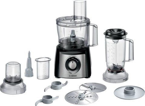 Bosch | Food Processor MultiTalent 3 Plus | MCM3PM386 | 900 W | Number of speeds 2 | Bowl capacity 2.3 L | Black/Stainless steel Bosch | Food Processor MultiTalent 3 Plus | MCM3PM386 | 900 W | Number of speeds 2 | Bowl capacity 2.3 L | Black/Stainless steel
