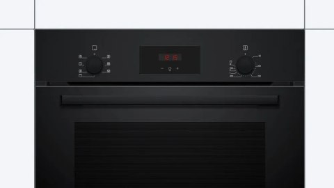 Bosch Oven | HBF133BA1 | 66 L | Electric | EcoClean | Knobs | Height 59.5 cm | Width 59.4 cm | Black Bosch Oven | HBF133BA1 | 66 L | Electric | EcoClean | Knobs | Height 59.5 cm | Width 59.4 cm | Black