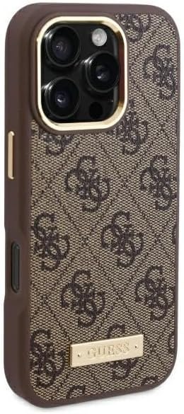 GUESS | GUHMP16LU4GPRW | Case | iPhone 16 Pro | Apple | Thermoplastic/Polyurethane | Brown GUESS | GUHMP16LU4GPRW | Case | iPhone 16 Pro | Apple | Thermoplastic/Polyurethane | Brown