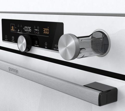 Gorenje Oven | BPSA6747A08WG | 77 L | Electric | AquaClean | Mechanical control | Steam function | Height 59.5 cm | Width 59.5 c